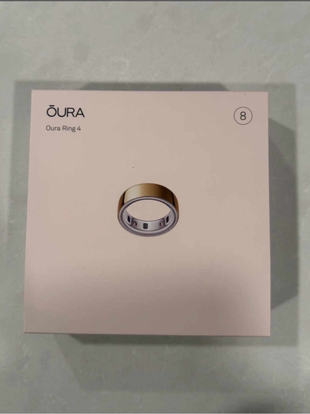 Oura ring size 8 gold gen 4 in box